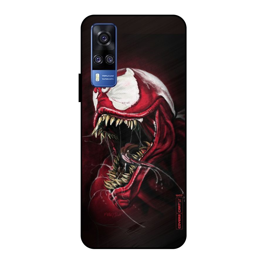 Red Venom Artwork Metal Back Case for Vivo Y51