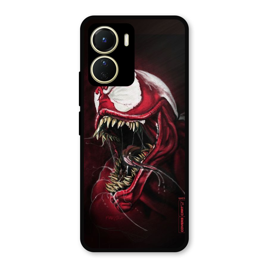 Red Venom Artwork Metal Back Case for Vivo Y56