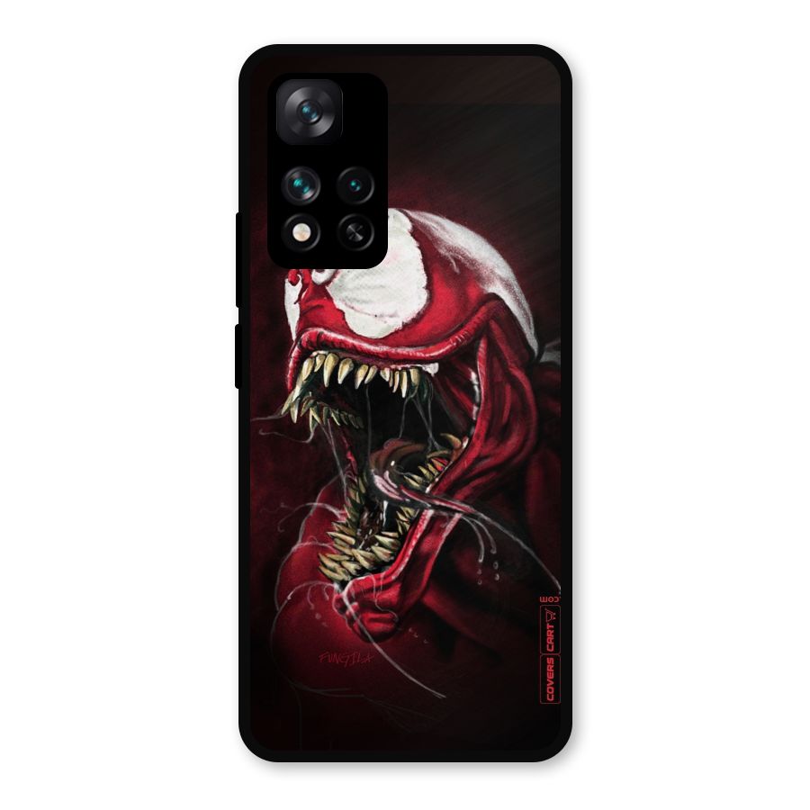 Red Venom Artwork Metal Back Case for Xiaomi 11i Hypercharge 5G