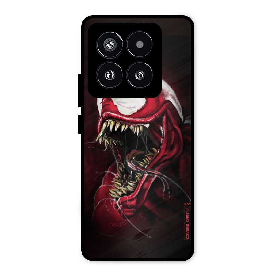 Red Venom Artwork Metal Back Case for Xiaomi 14 Pro