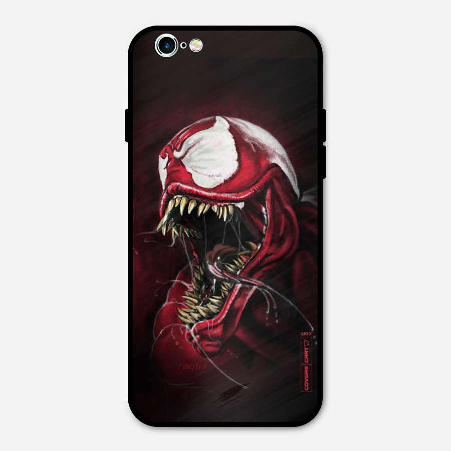 Red Venom Artwork Metal Back Case for iPhone 6 6s
