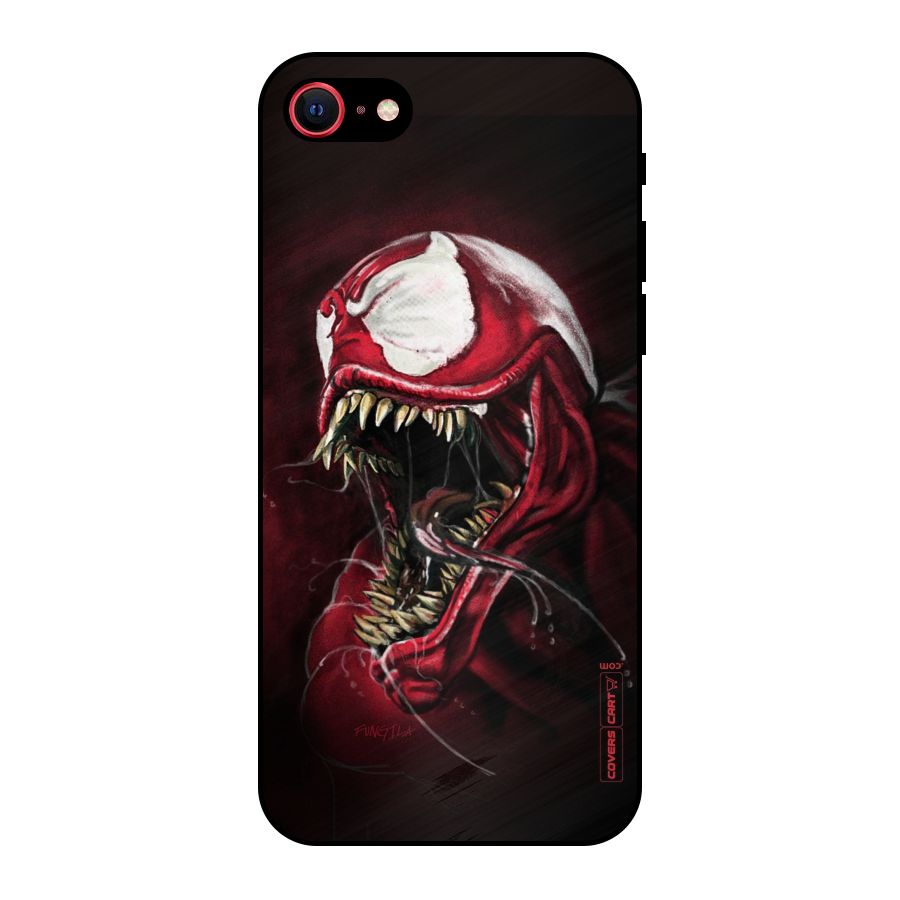 Red Venom Artwork Metal Back Case for iPhone 7