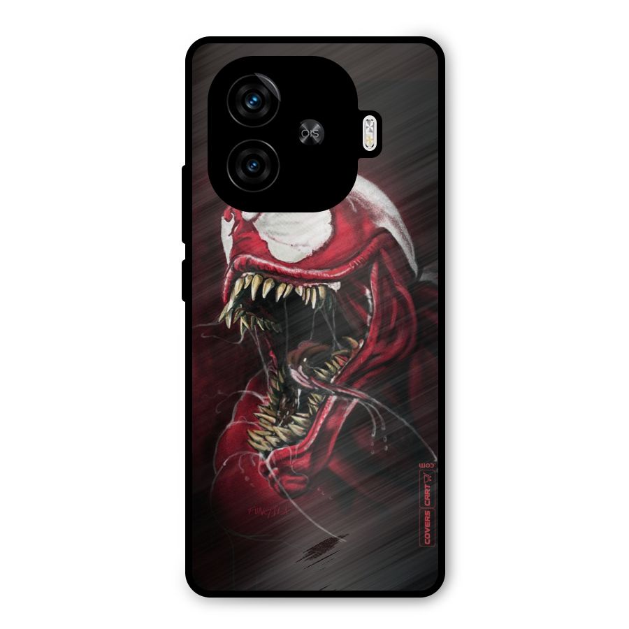 Red Venom Artwork Metal Back Case for iQOO Neo 10R