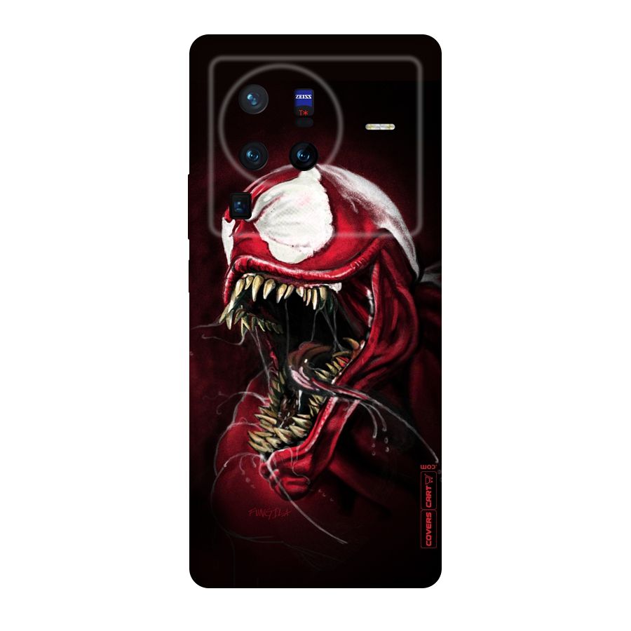 Red Venom Artwork Original Polycarbonate Back Case for Vivo X80