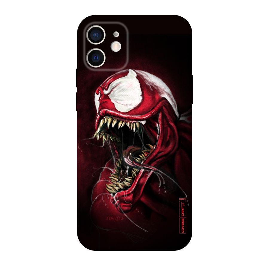 Red Venom Artwork Original Polycarbonate Back Case for iPhone 12