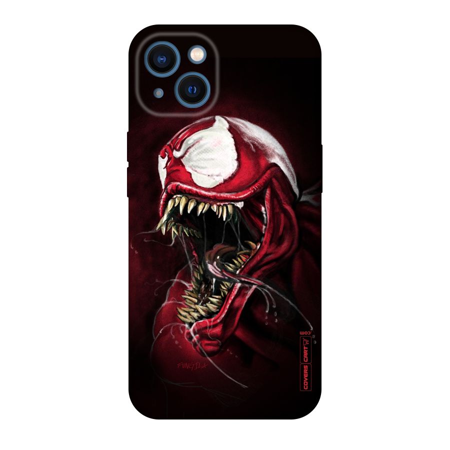 Red Venom Artwork Original Polycarbonate Back Case for iPhone 13