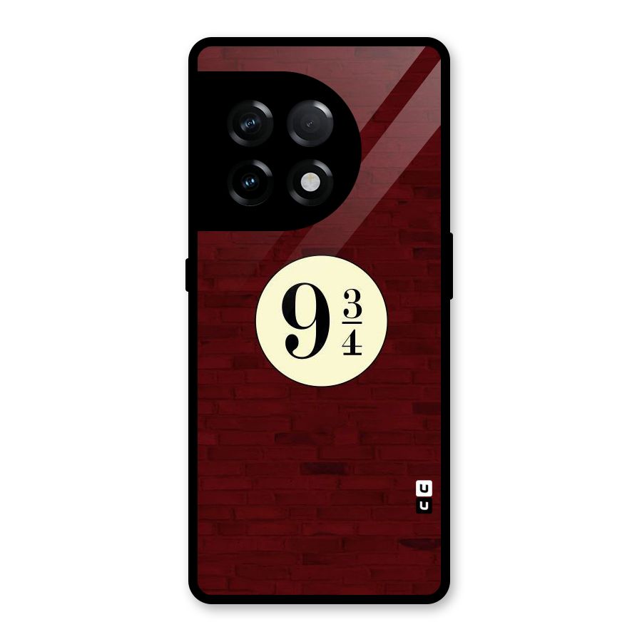 Red Wall Express Glass Back Case for OnePlus 11R