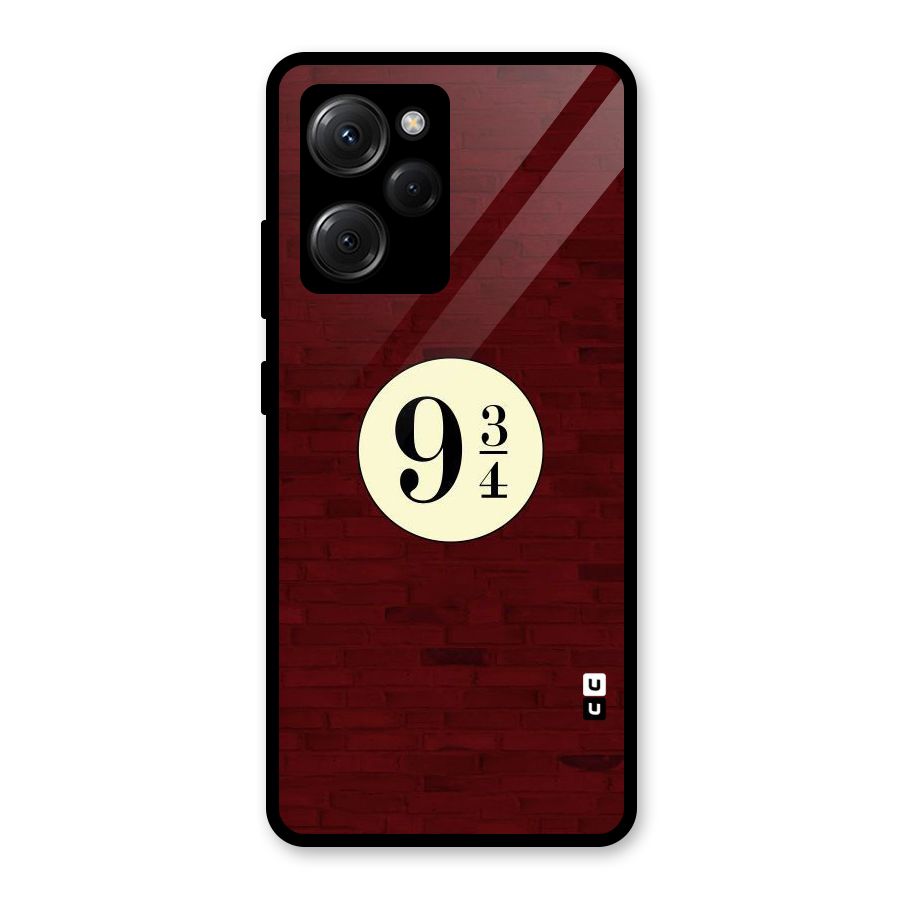 Red Wall Express Glass Back Case for Poco X5 Pro