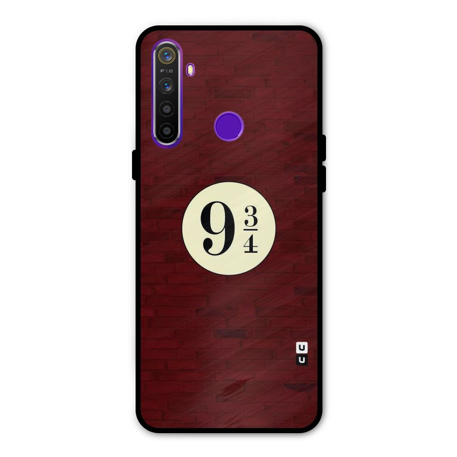 Red Wall Express Glass Back Case for Realme 5s
