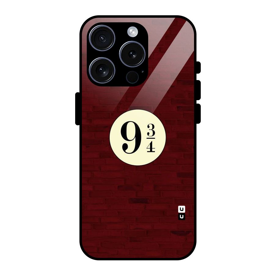 Red Wall Express Glass Back Case for iPhone 15 Pro