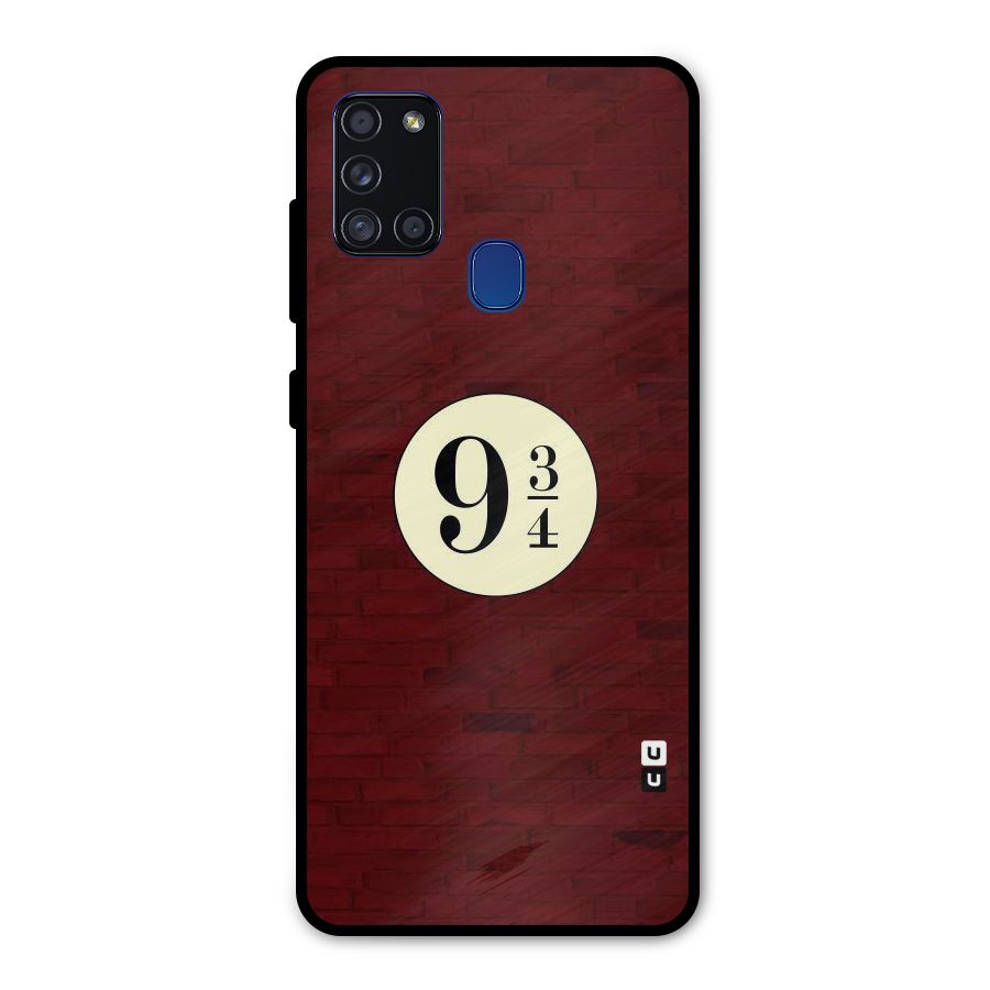 Red Wall Express Metal Back Case for Galaxy A21s