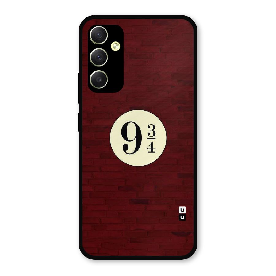 Red Wall Express Metal Back Case for Galaxy A34