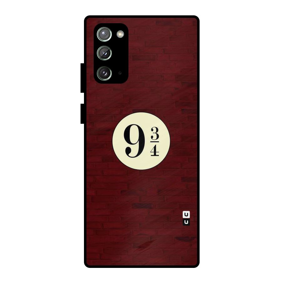 Red Wall Express Metal Back Case for Galaxy Note 20
