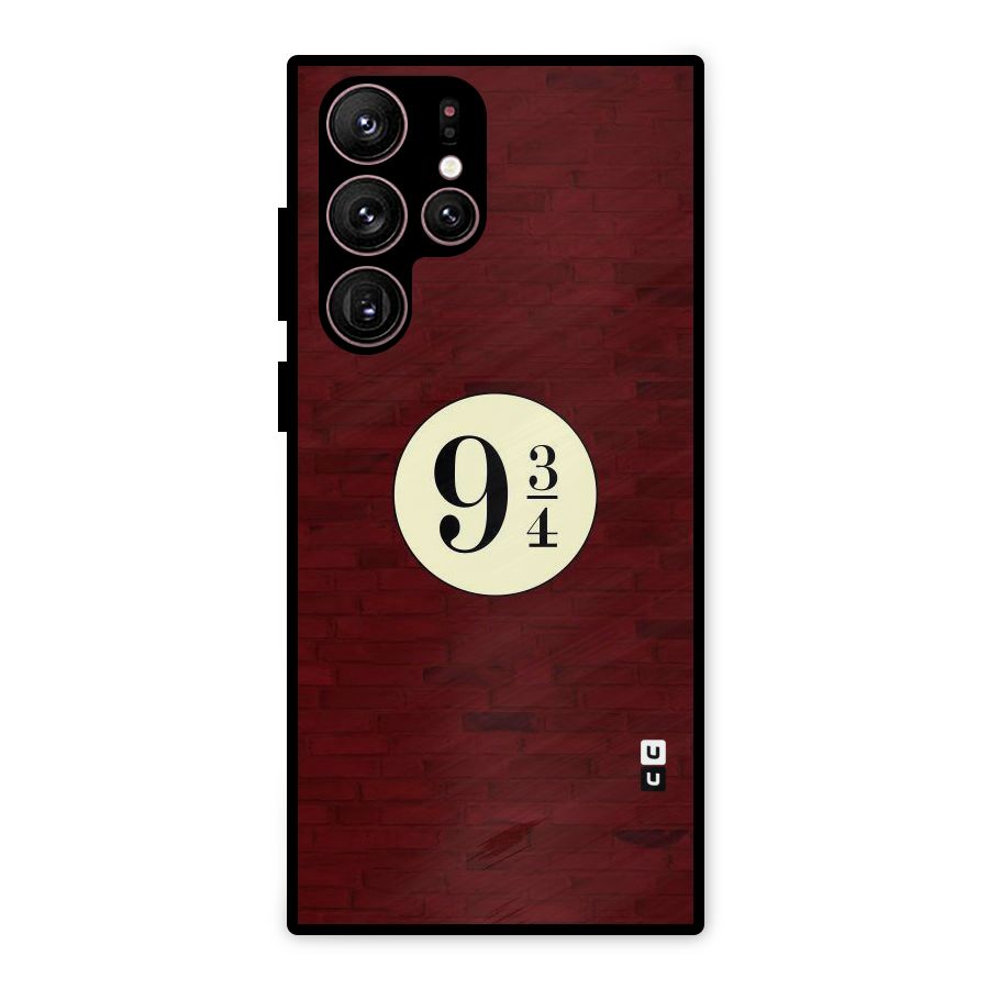 Red Wall Express Metal Back Case for Galaxy S22 Ultra 5G