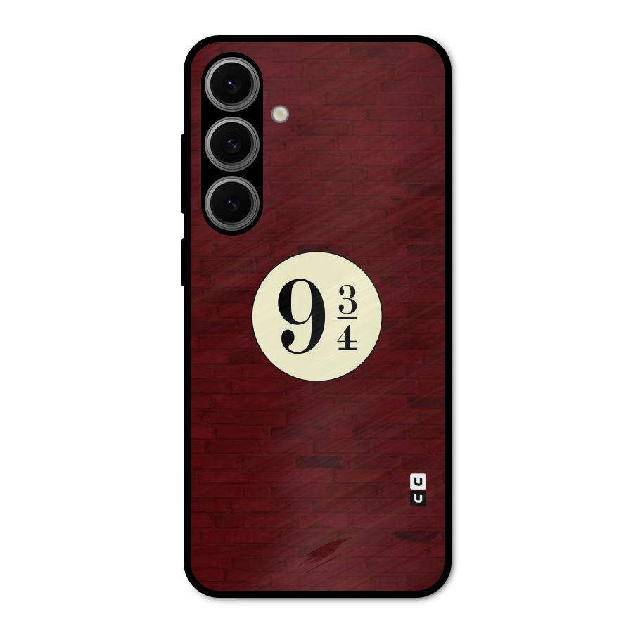 Red Wall Express Metal Back Case for Galaxy S24 FE