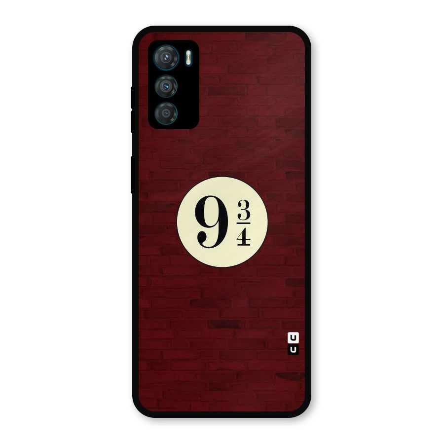 Red Wall Express Metal Back Case for Moto G42