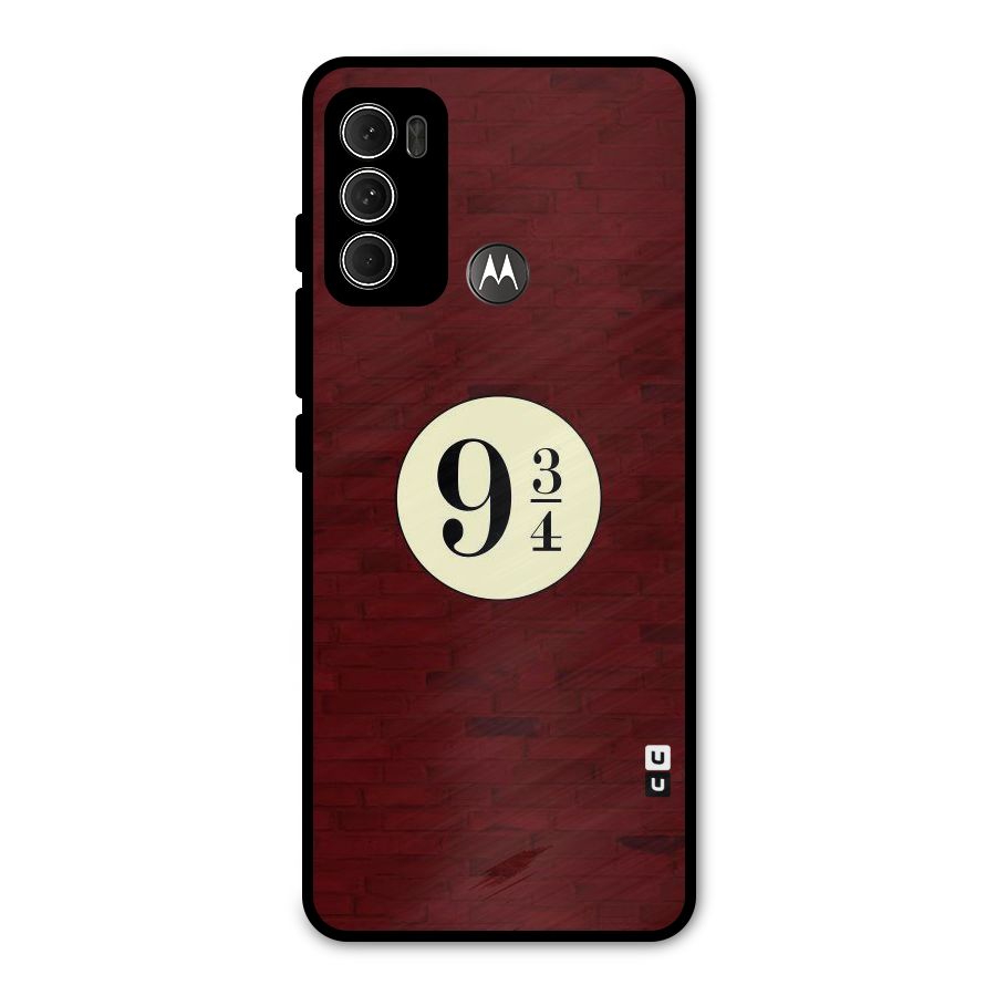 Red Wall Express Metal Back Case for Moto G60
