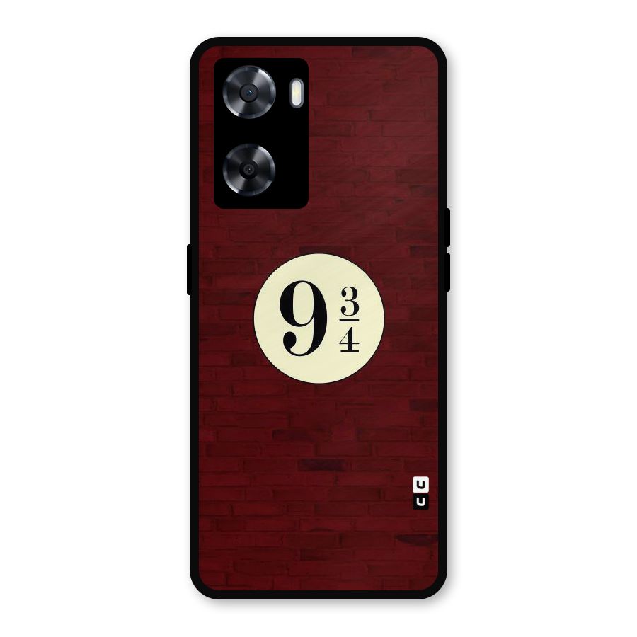 Red Wall Express Metal Back Case for Oppo A77