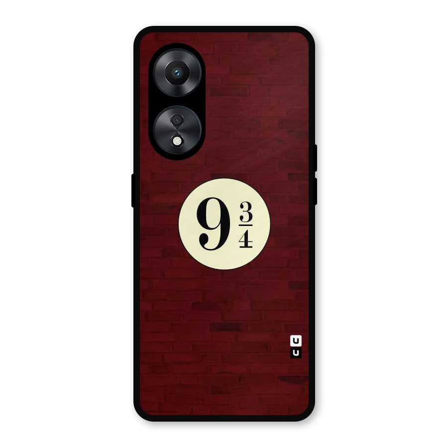 Red Wall Express Metal Back Case for Oppo A78