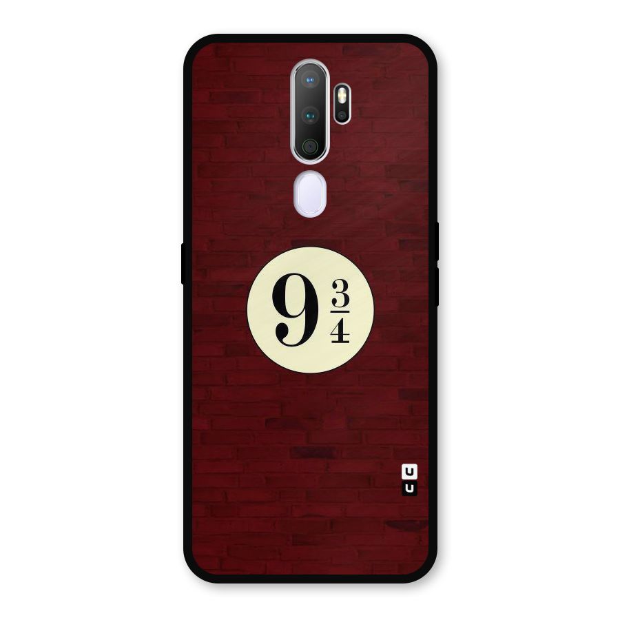 Red Wall Express Metal Back Case for Oppo A9 (2020)