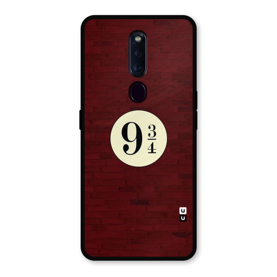 Red Wall Express Metal Back Case for Oppo F11 Pro