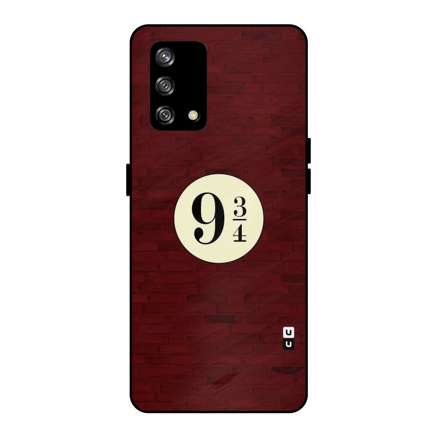 Red Wall Express Metal Back Case for Oppo F19