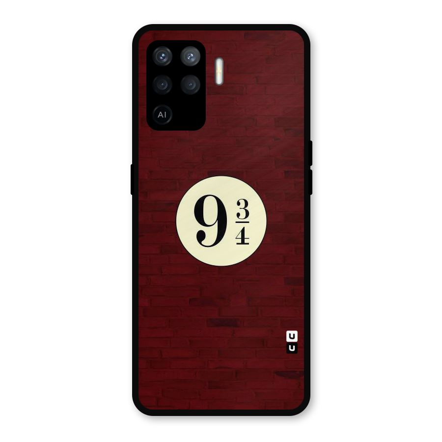 Red Wall Express Metal Back Case for Oppo F19 Pro
