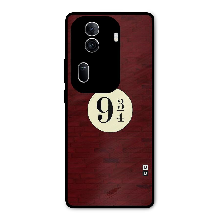 Red Wall Express Metal Back Case for Oppo Reno11 Pro 5G