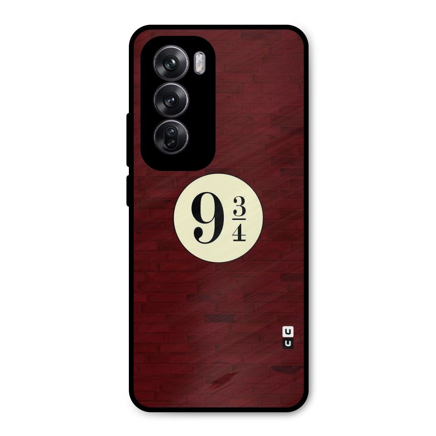 Red Wall Express Metal Back Case for Oppo Reno12 Pro