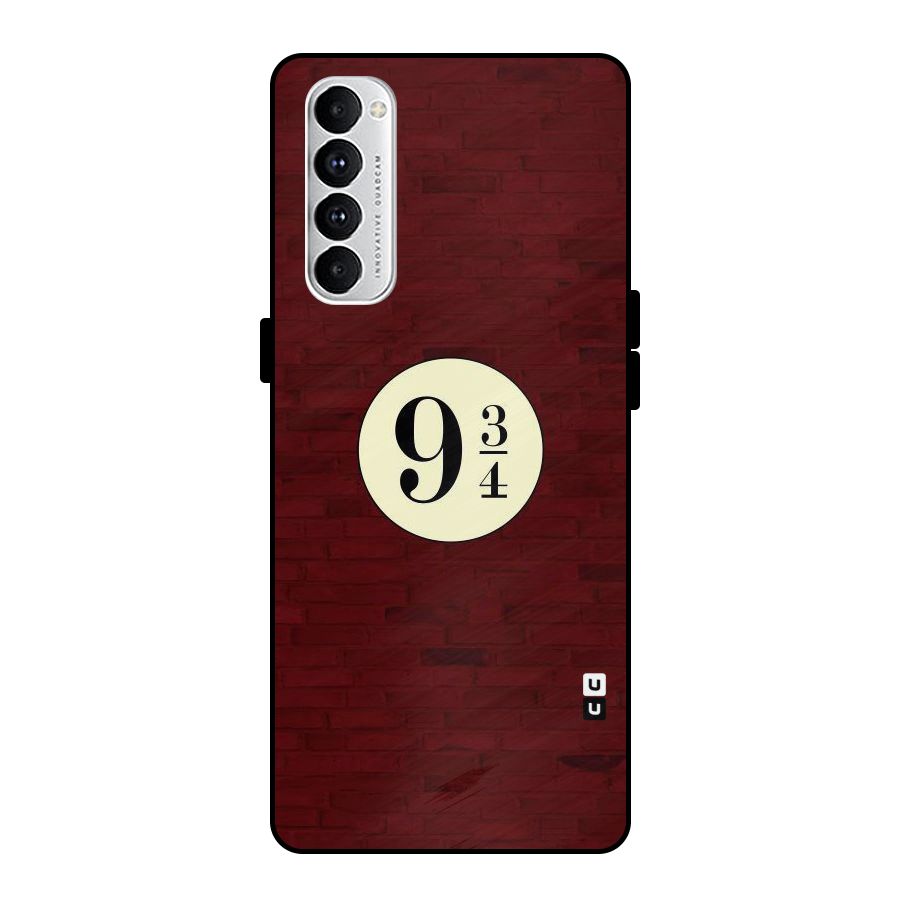 Red Wall Express Metal Back Case for Oppo Reno4 Pro