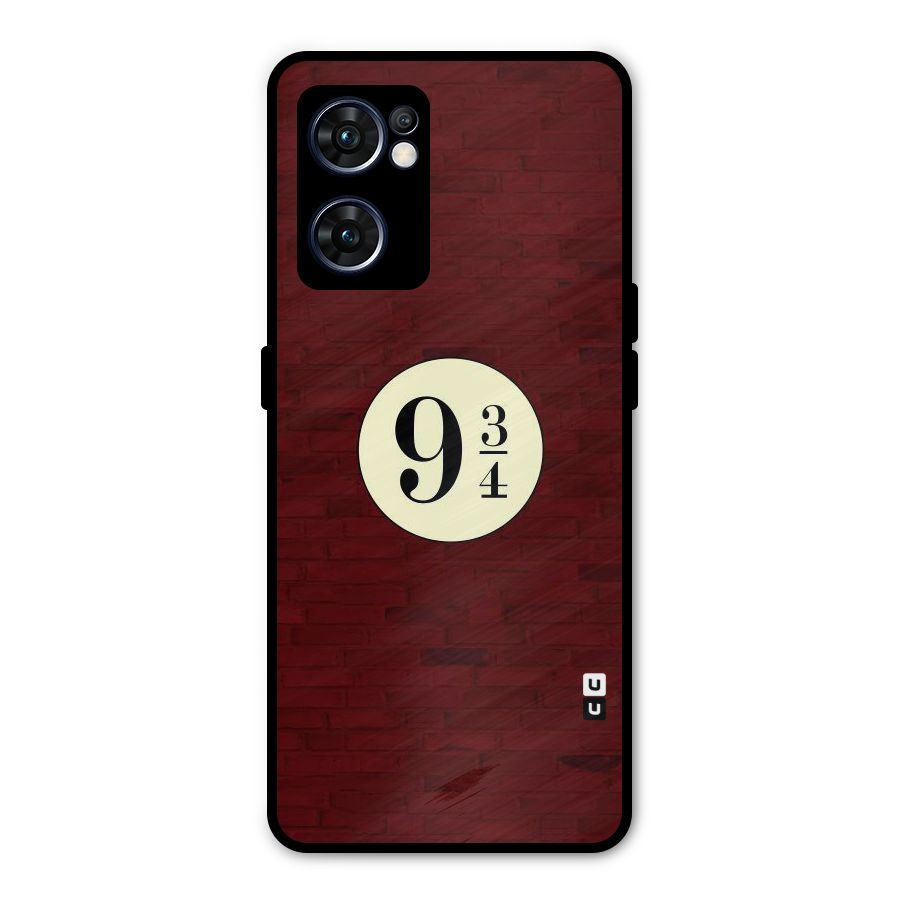 Red Wall Express Metal Back Case for Oppo Reno7 5G