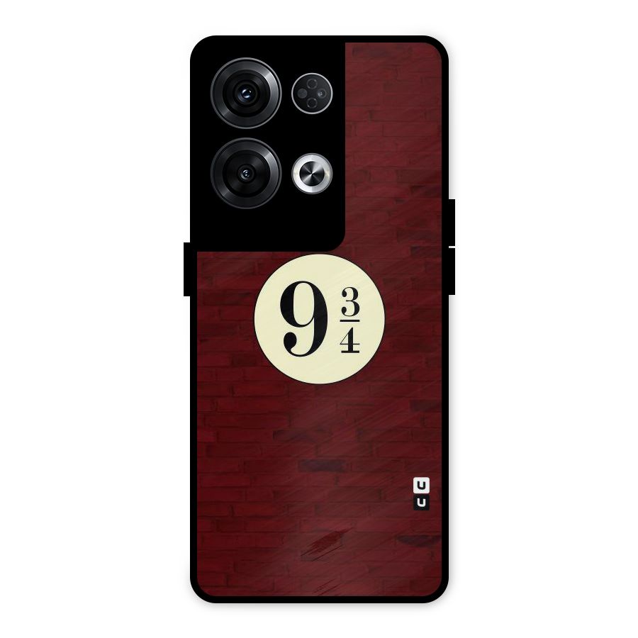 Red Wall Express Metal Back Case for Oppo Reno8 Pro 5G