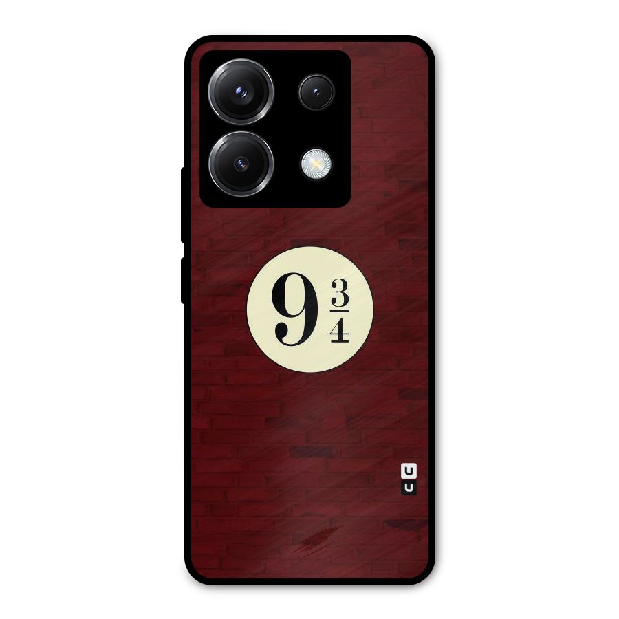 Red Wall Express Metal Back Case for Poco X6