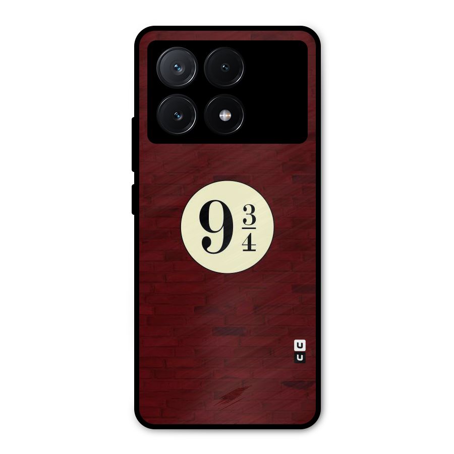 Red Wall Express Metal Back Case for Poco X6 Pro