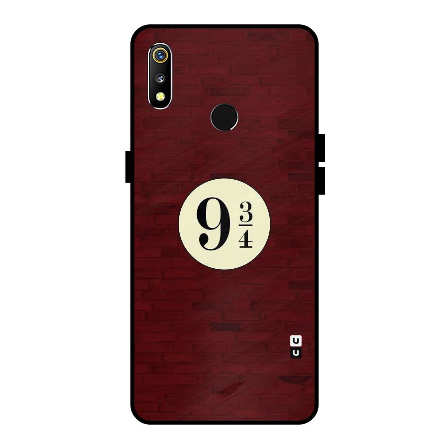 Red Wall Express Metal Back Case for Realme 3
