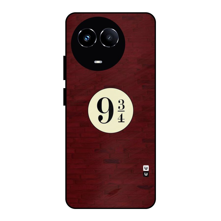 Red Wall Express Metal Back Case for Realme Narzo 60X