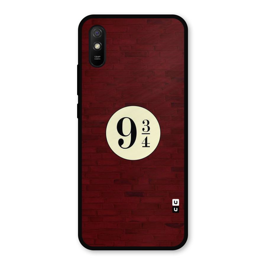 Red Wall Express Metal Back Case for Redmi 9a
