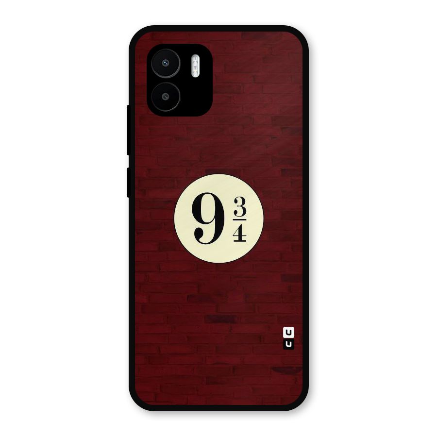 Red Wall Express Metal Back Case for Redmi A2