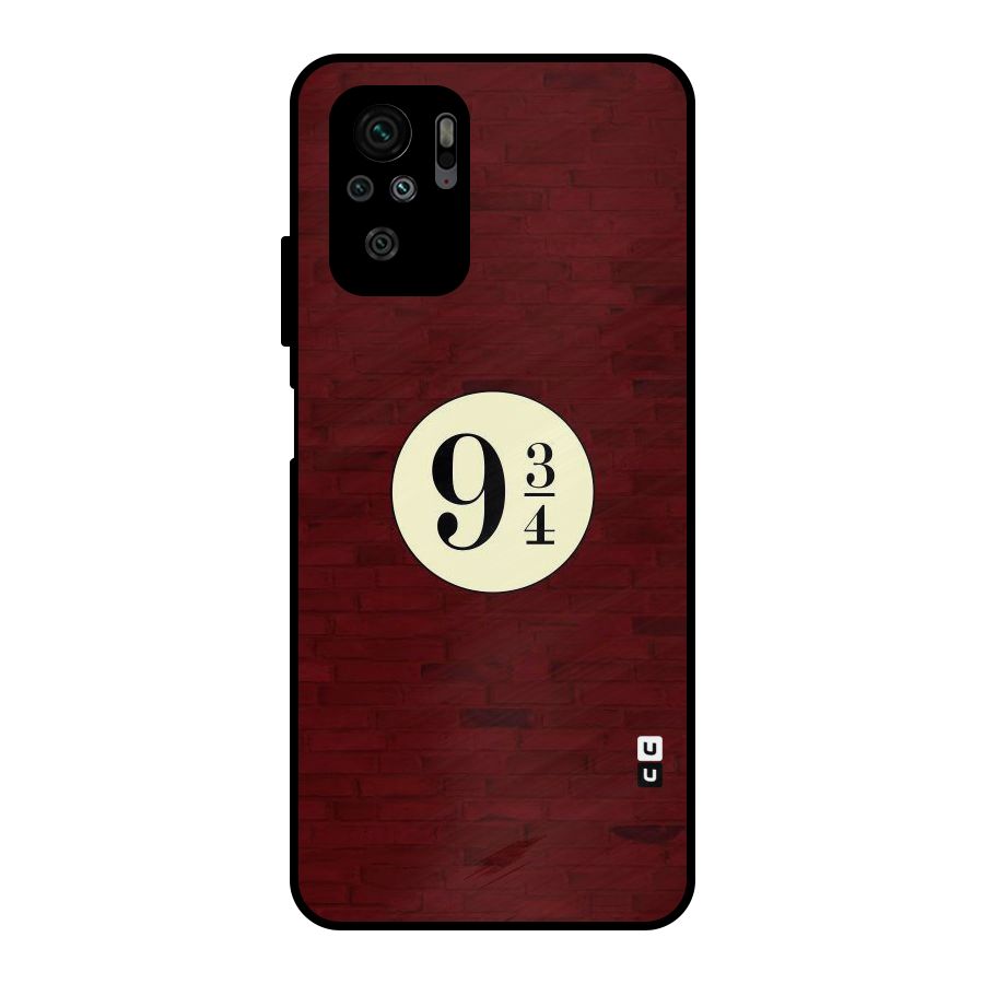 Red Wall Express Metal Back Case for Redmi Note 10S