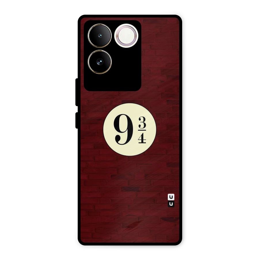 Red Wall Express Metal Back Case for Vivo T2 Pro