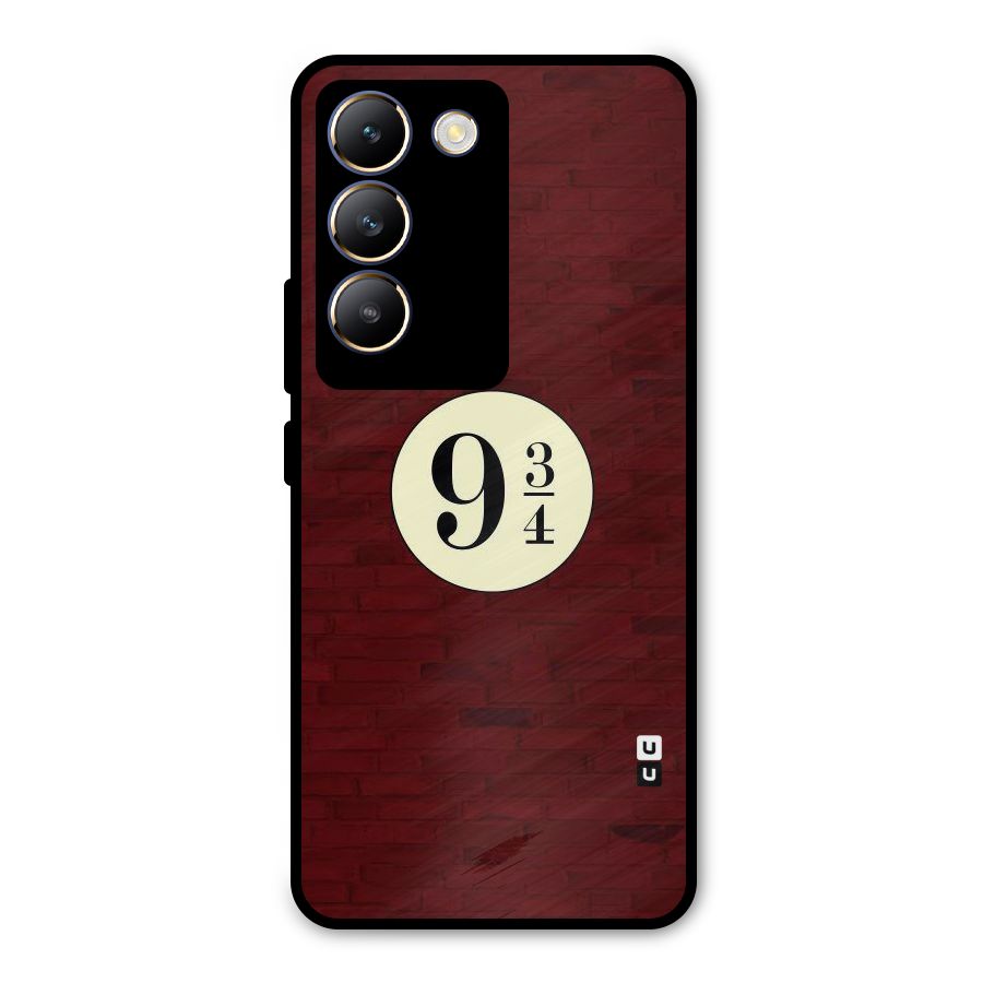 Red Wall Express Metal Back Case for Vivo T3 5G