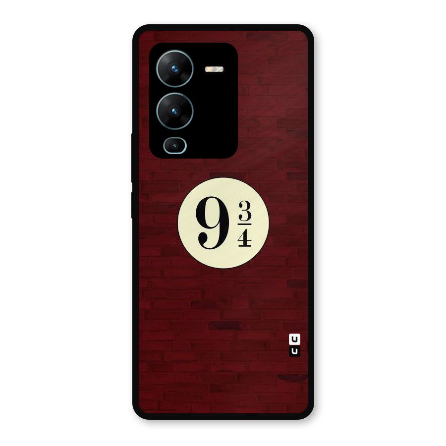 Red Wall Express Metal Back Case for Vivo V25 Pro