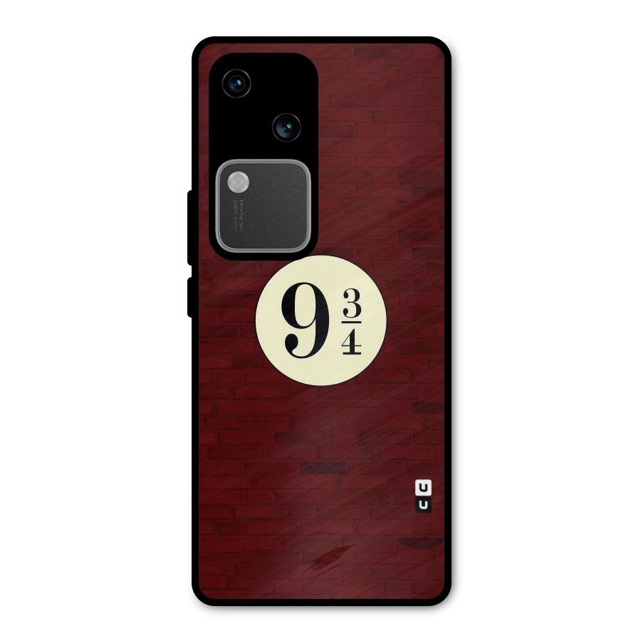 Red Wall Express Metal Back Case for Vivo V30 Pro