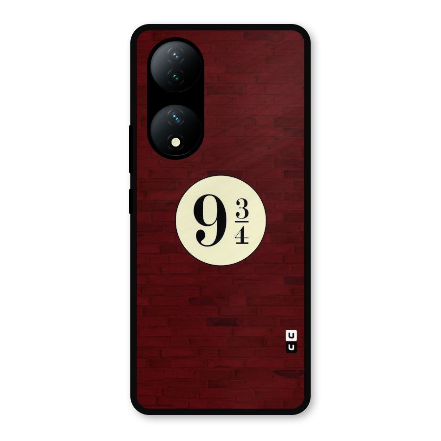 Red Wall Express Metal Back Case for Vivo Y100