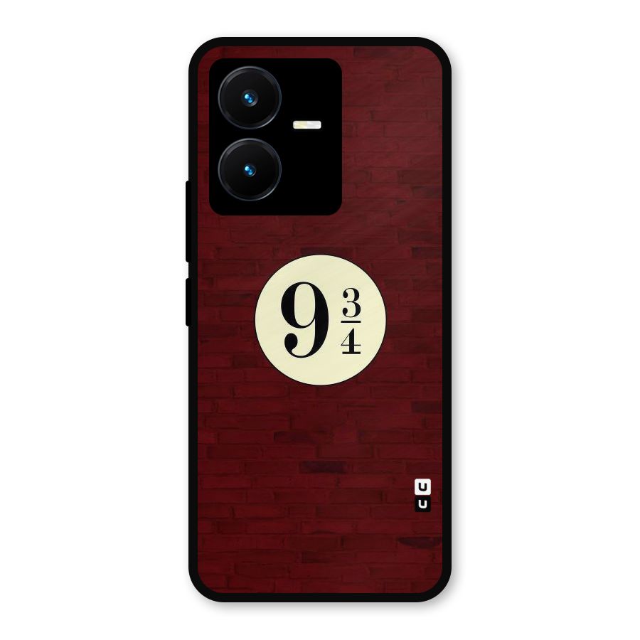 Red Wall Express Metal Back Case for Vivo Y22s