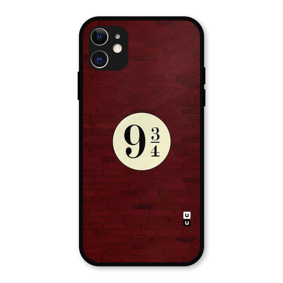 Red Wall Express Metal Back Case for iPhone 11