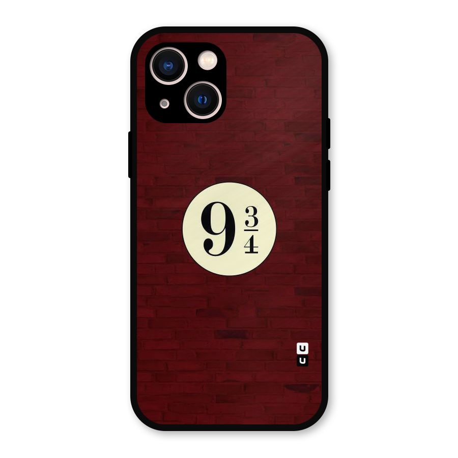 Red Wall Express Metal Back Case for iPhone 13