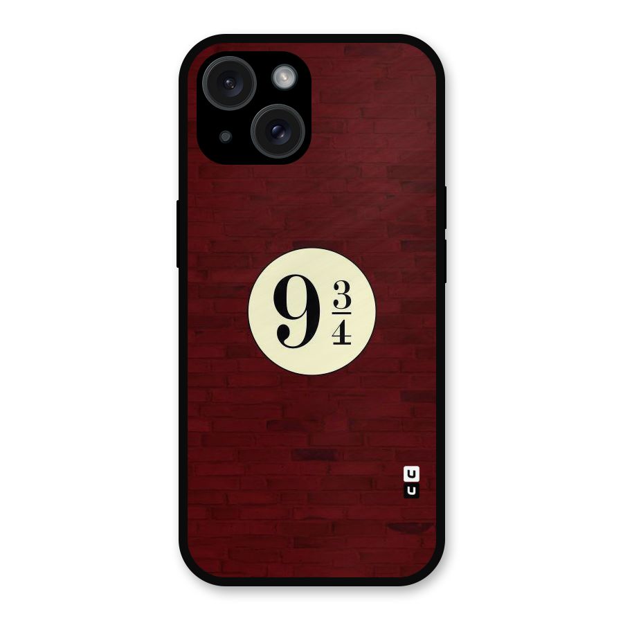 Red Wall Express Metal Back Case for iPhone 15