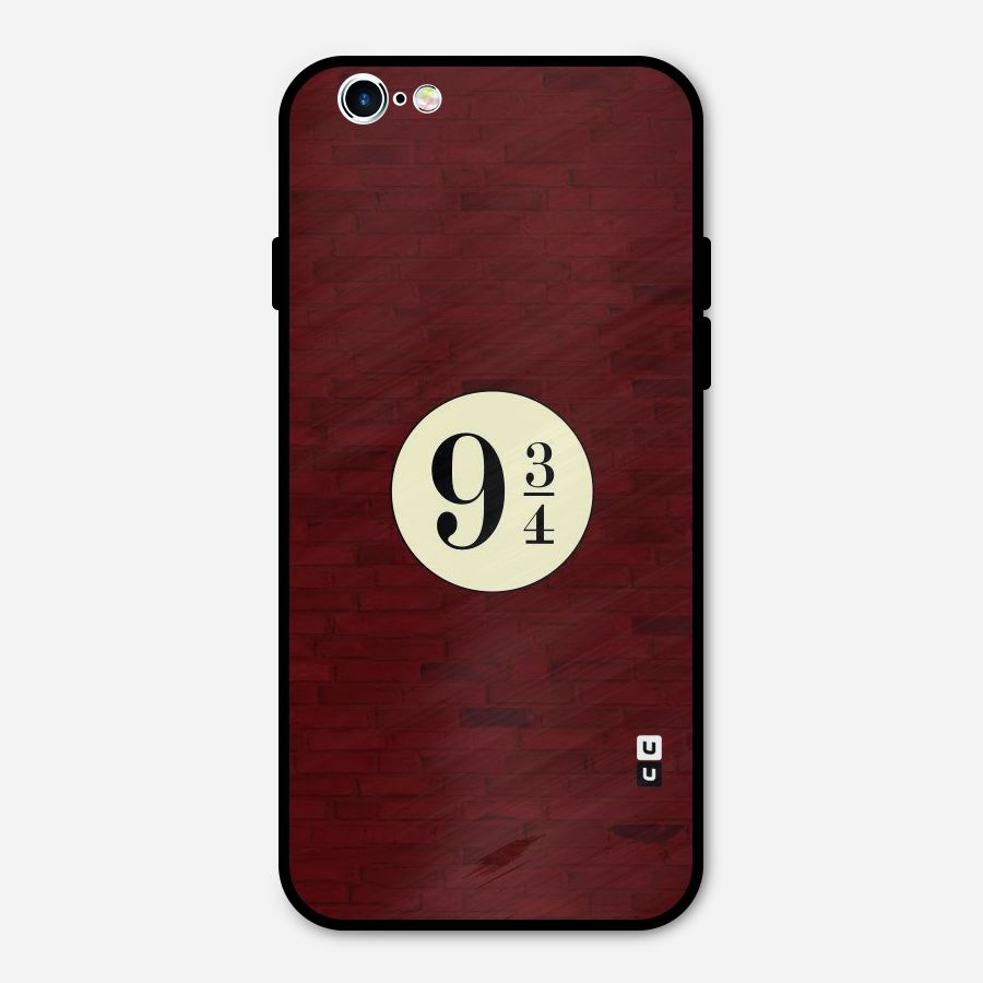 Red Wall Express Metal Back Case for iPhone 6 6s
