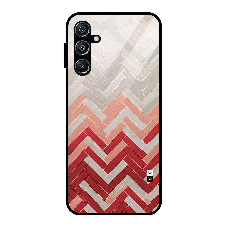 Reds and Greys Glass Back Case for Galaxy M34 5G